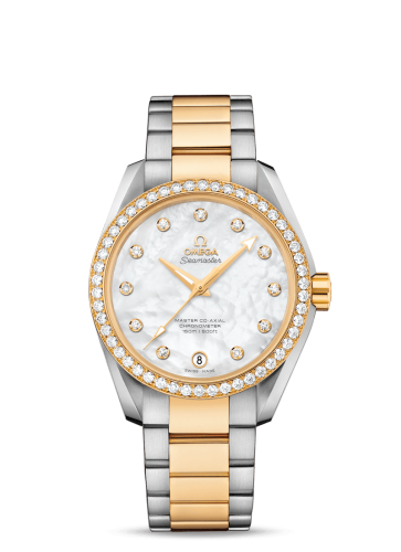 Omega Seamaster Aqua Terra 150M Master Co-Axial 38.5 Stainless Steel / Yellow Gold / Diamond / MOP / Bracelet